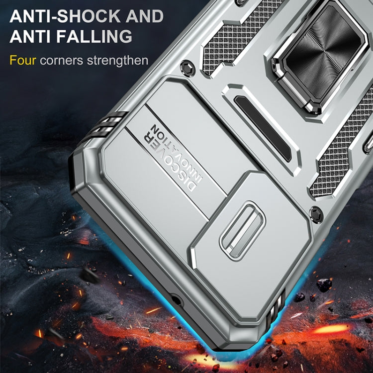 For Samsung Galaxy A14 5G Armor PC + TPU Camera Shield Phone Case