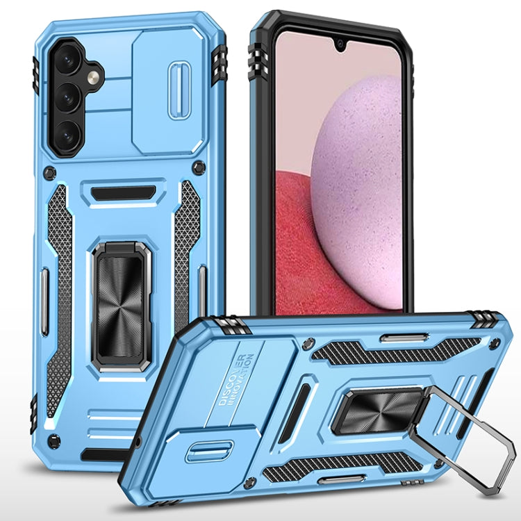 For Samsung Galaxy A14 5G Armor PC + TPU Camera Shield Phone Case