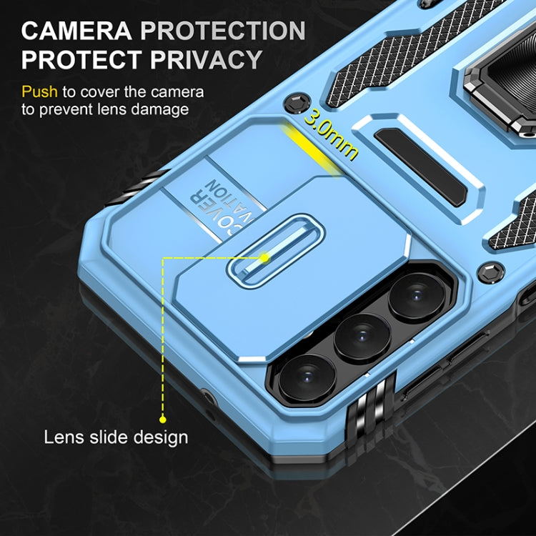 For Samsung Galaxy A14 5G Armor PC + TPU Camera Shield Phone Case