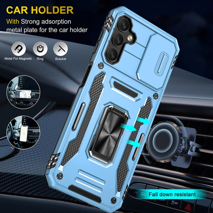 For Samsung Galaxy A14 5G Armor PC + TPU Camera Shield Phone Case