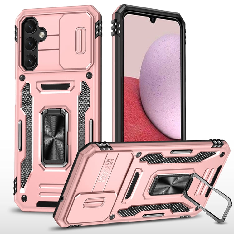 For Samsung Galaxy A14 5G Armor PC + TPU Camera Shield Phone Case