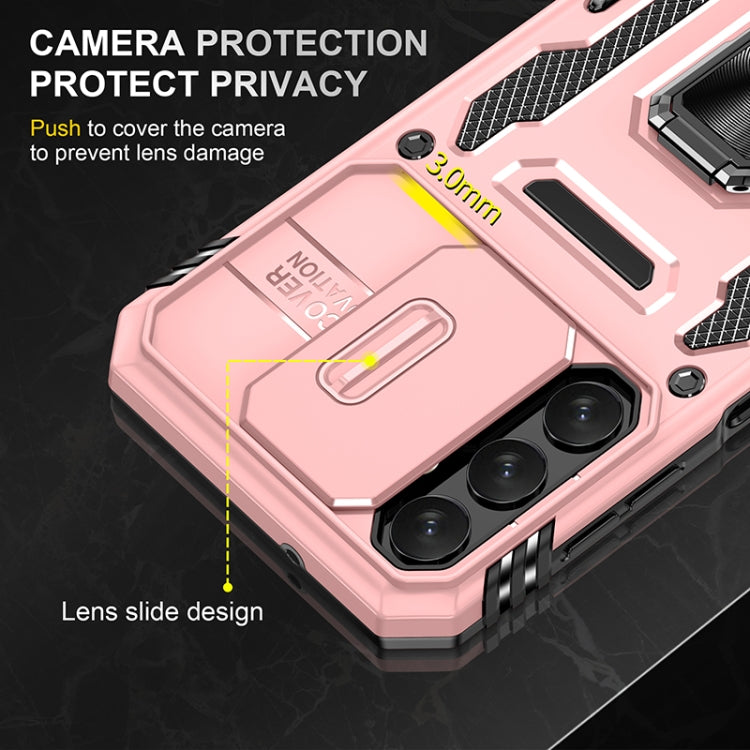 For Samsung Galaxy A14 5G Armor PC + TPU Camera Shield Phone Case