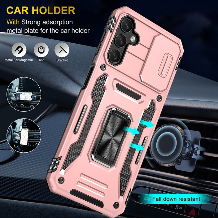 For Samsung Galaxy A14 5G Armor PC + TPU Camera Shield Phone Case