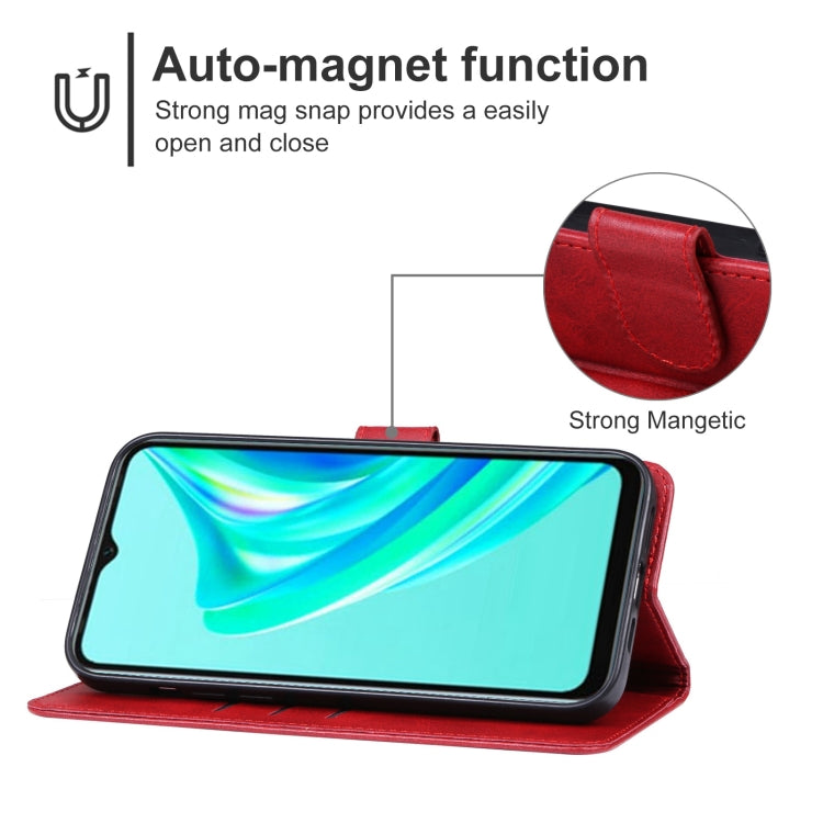 For Infinix Hot 20i Leather Phone Case
