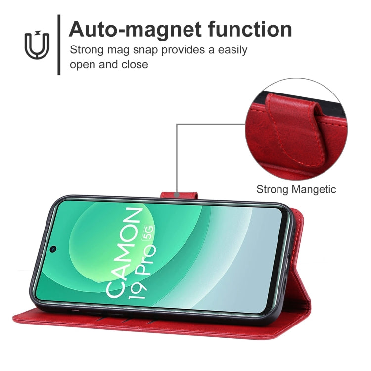 For Tecno Camon 19 Pro 5G Leather Phone Case