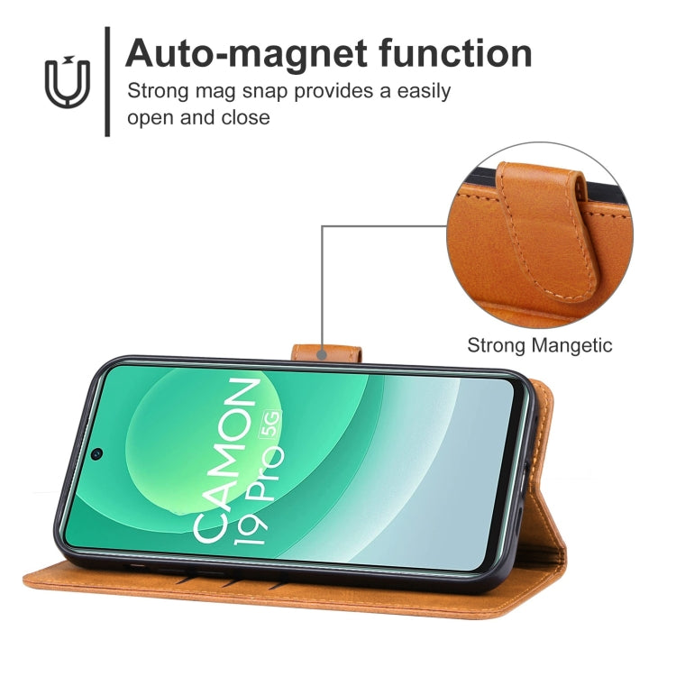 For Tecno Camon 19 Pro 5G Leather Phone Case