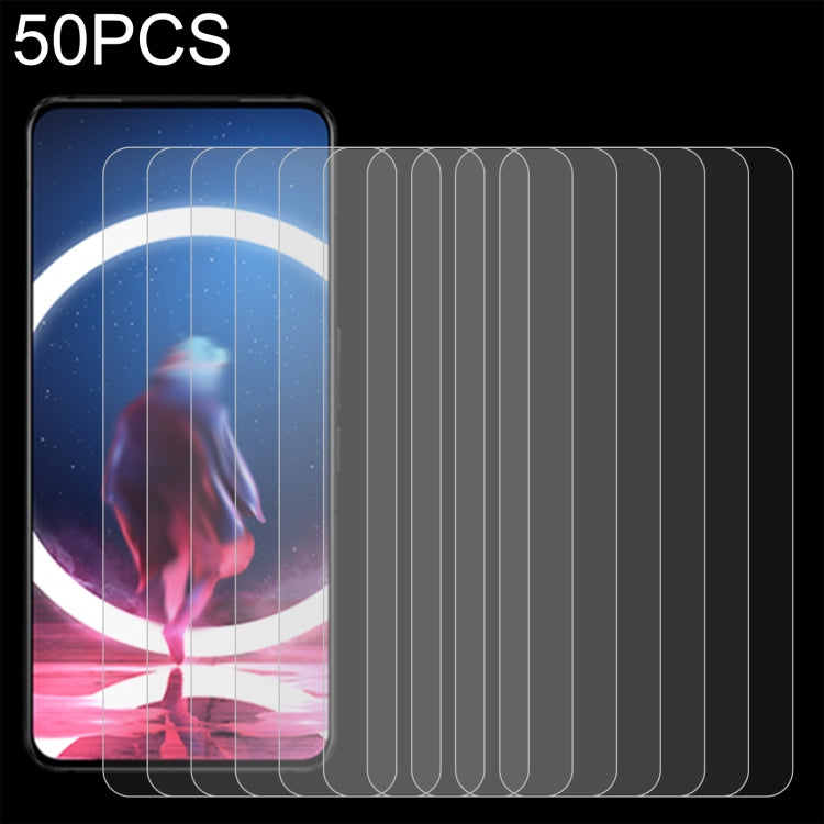 For ZTE nubia Red Magic 8 Pro 50pcs 0.26mm 9H 2.5D Tempered Glass Film