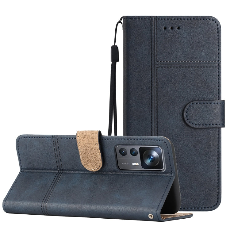 For Xiaomi 12T Business Style Cowhide Texture Leather Phone Case