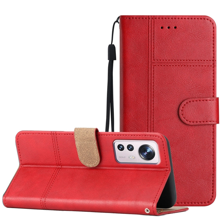 For Xiaomi 12 Pro Business Style Cowhide Texture Leather Phone Case