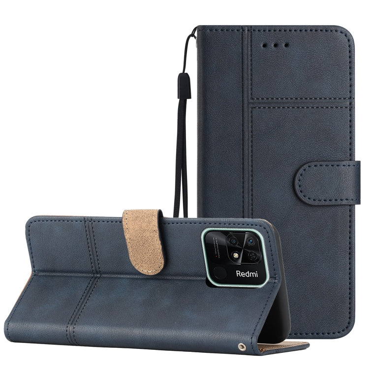 For Xiaomi Redmi 10C Business Style Cowhide Texture Leather Phone Case