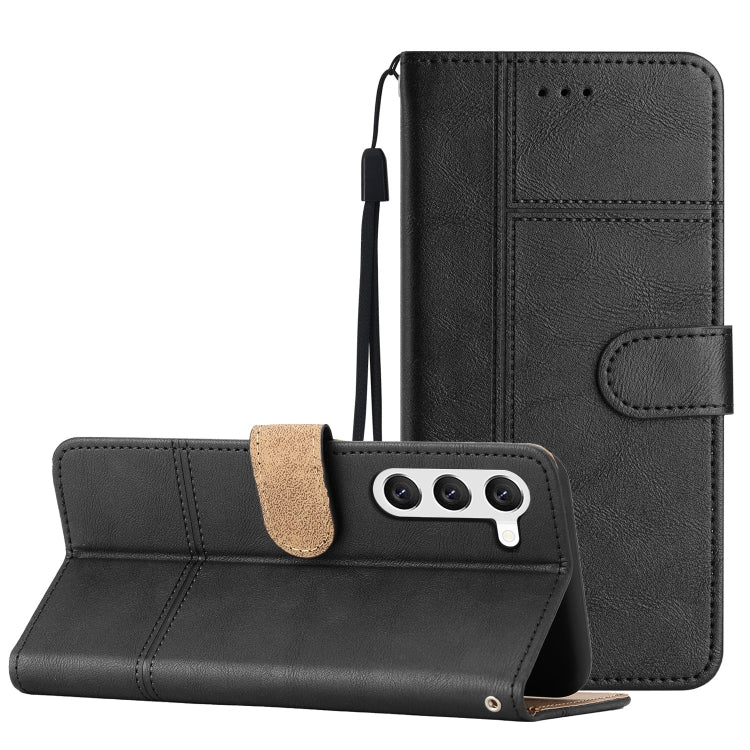 For Samsung Galaxy S23 5G Business Style Cowhide Texture Leather Phone Case