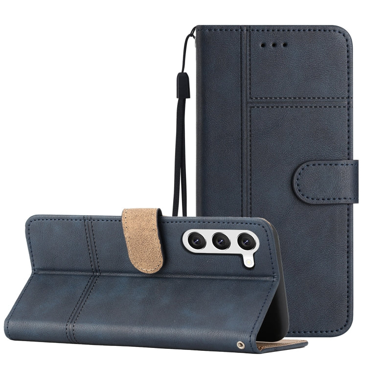 For Samsung Galaxy S23 5G Business Style Cowhide Texture Leather Phone Case