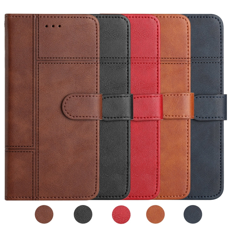 For Samsung Galaxy S23 5G Business Style Cowhide Texture Leather Phone Case