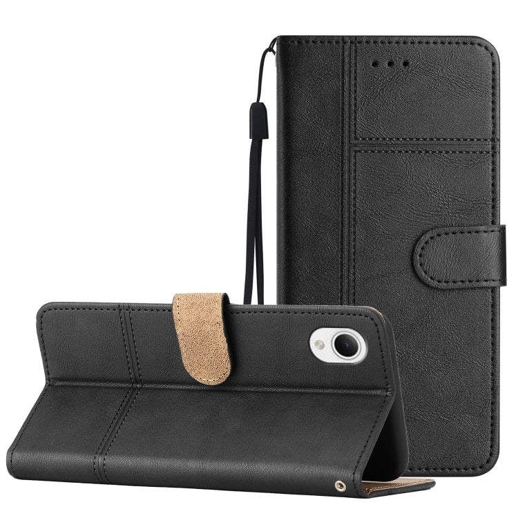 For Samsung Galaxy A23e Business Style Cowhide Texture Leather Phone Case