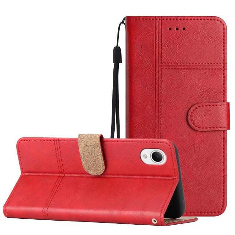 For Samsung Galaxy A23e Business Style Cowhide Texture Leather Phone Case