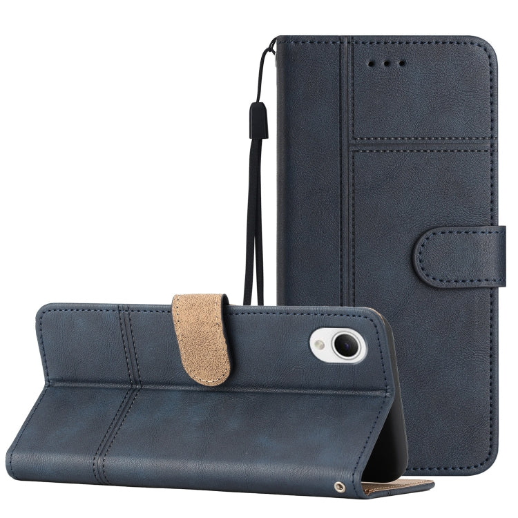 For Samsung Galaxy A23e Business Style Cowhide Texture Leather Phone Case