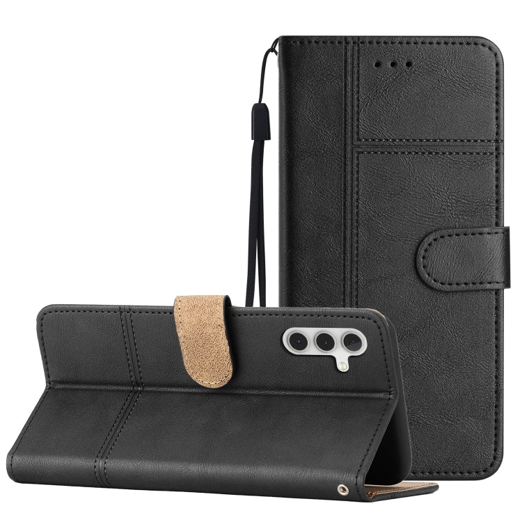 For Samsung Galaxy A14 5G Business Style Cowhide Texture Leather Phone Case