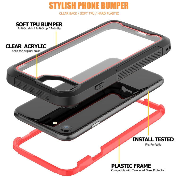 For iPhone SE 2020 & 8 & 7 Frame Series TPU + PC Dust-proof Scratch-proof Drop-proof Protective Case
