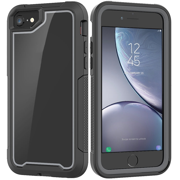 For iPhone SE 2020 & 8 & 7 Frame Series TPU + PC Dust-proof Scratch-proof Drop-proof Protective Case