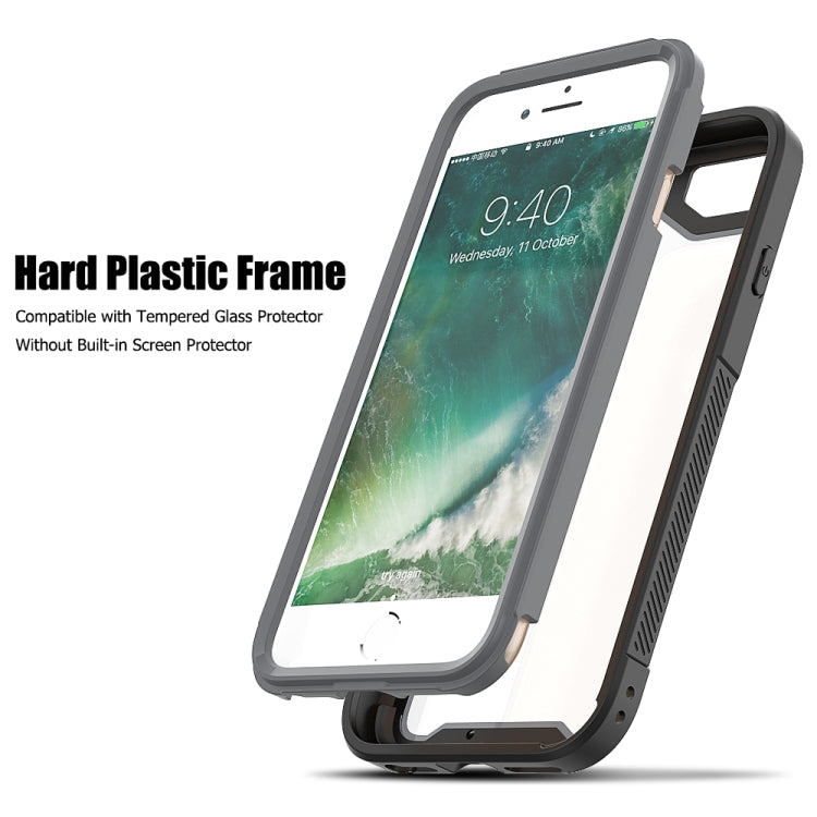 For iPhone SE 2020 & 8 & 7 Frame Series TPU + PC Dust-proof Scratch-proof Drop-proof Protective Case
