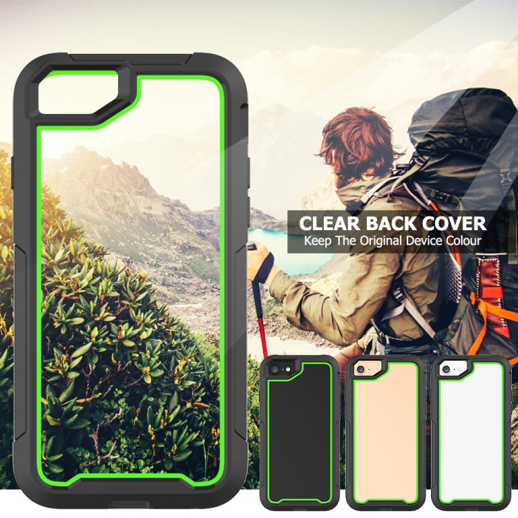 For iPhone SE 2020 & 8 & 7 Frame Series TPU + PC Dust-proof Scratch-proof Drop-proof Protective Case