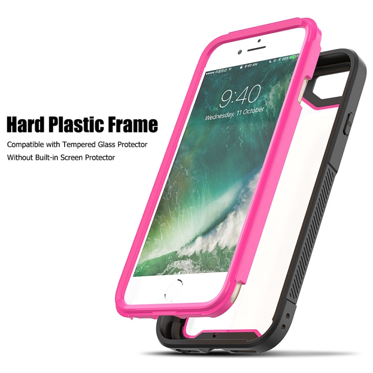 For iPhone SE 2020 & 8 & 7 Frame Series TPU + PC Dust-proof Scratch-proof Drop-proof Protective Case