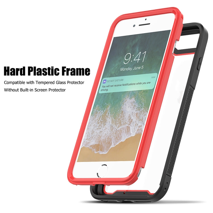 For iPhone 8 Plus & 7 Plus Frame Series TPU + PC Dust-proof Scratch-proof Drop-proof Protective Case