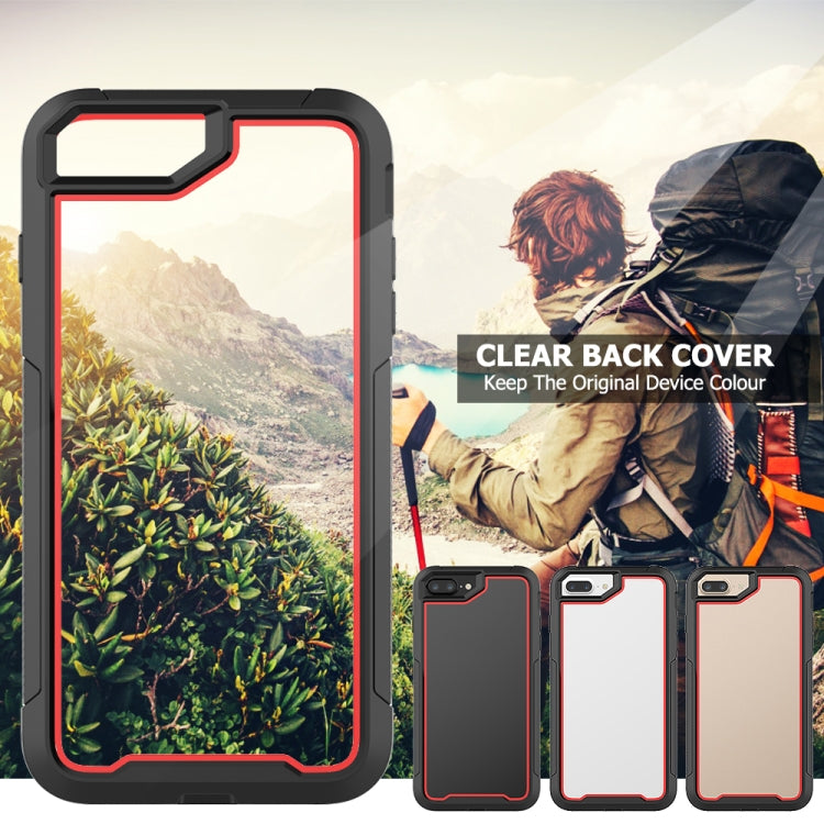For iPhone 8 Plus & 7 Plus Frame Series TPU + PC Dust-proof Scratch-proof Drop-proof Protective Case