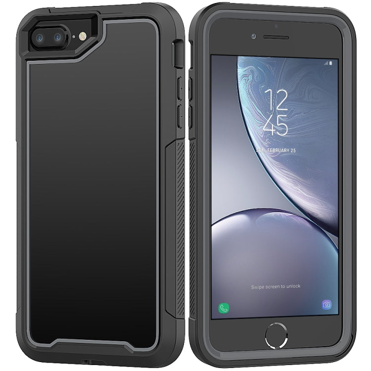 For iPhone 8 Plus & 7 Plus Frame Series TPU + PC Dust-proof Scratch-proof Drop-proof Protective Case