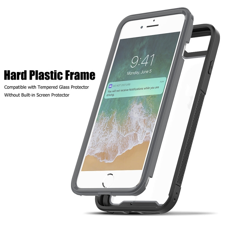 For iPhone 8 Plus & 7 Plus Frame Series TPU + PC Dust-proof Scratch-proof Drop-proof Protective Case