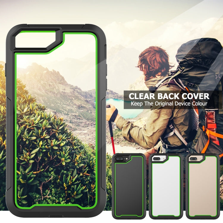 For iPhone 8 Plus & 7 Plus Frame Series TPU + PC Dust-proof Scratch-proof Drop-proof Protective Case