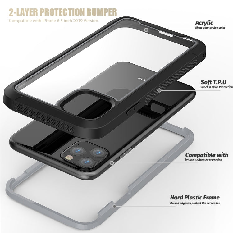 For iPhone 11 Pro Frame Series TPU + PC Dust-proof Scratch-proof Drop-proof Protective Case