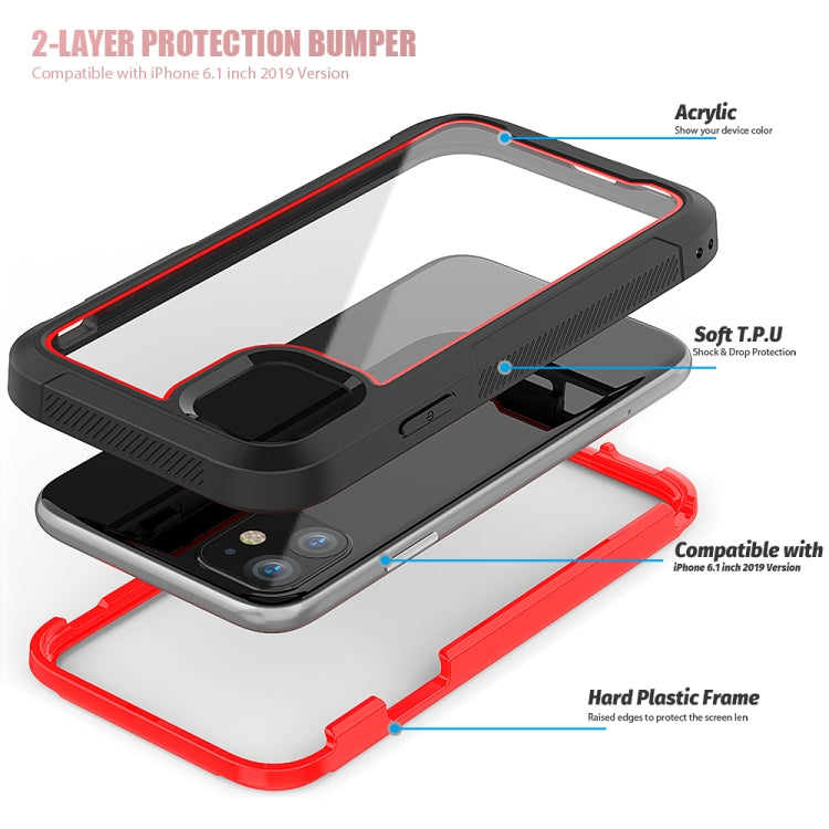 For iPhone 11 Frame Series TPU + PC Dust-proof Scratch-proof Drop-proof Protective Case