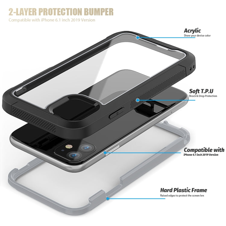 For iPhone 11 Frame Series TPU + PC Dust-proof Scratch-proof Drop-proof Protective Case