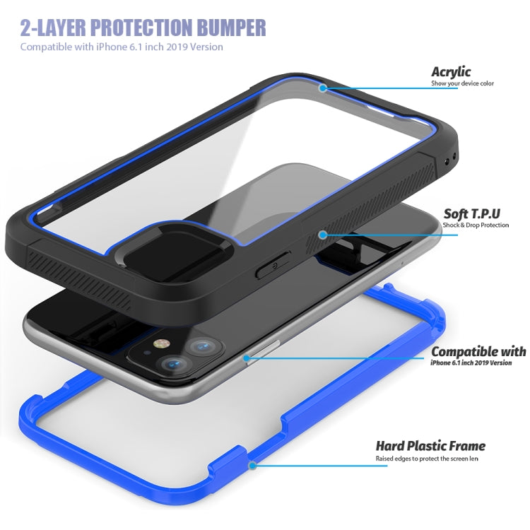 For iPhone 11 Frame Series TPU + PC Dust-proof Scratch-proof Drop-proof Protective Case