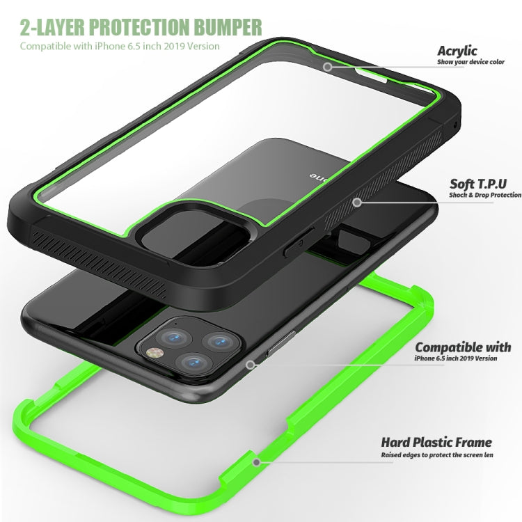 For iPhone 11 Pro Max Frame Series TPU + PC Dust-proof Scratch-proof Drop-proof Protective Case