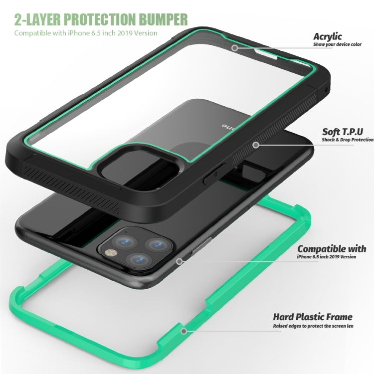 For iPhone 11 Pro Max Frame Series TPU + PC Dust-proof Scratch-proof Drop-proof Protective Case