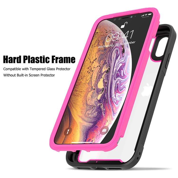 For iPhone XS / X Frame Series TPU + PC Dust-proof Scratch-proof Drop-proof Protective Case