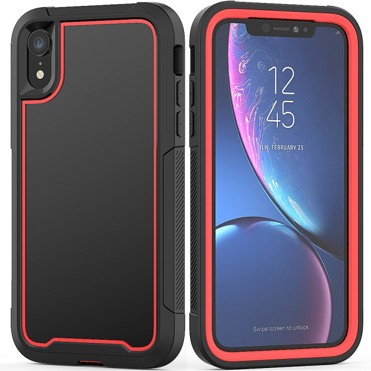For iPhone XR Frame Series TPU + PC Dust-proof Scratch-proof Drop-proof Protective Case