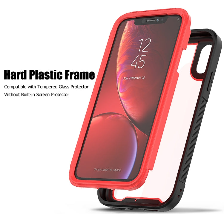For iPhone XR Frame Series TPU + PC Dust-proof Scratch-proof Drop-proof Protective Case