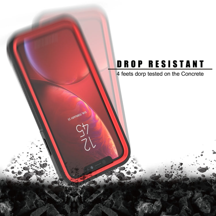 For iPhone XR Frame Series TPU + PC Dust-proof Scratch-proof Drop-proof Protective Case