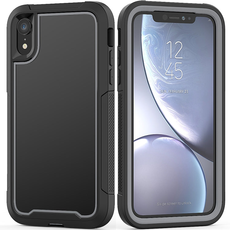 For iPhone XR Frame Series TPU + PC Dust-proof Scratch-proof Drop-proof Protective Case