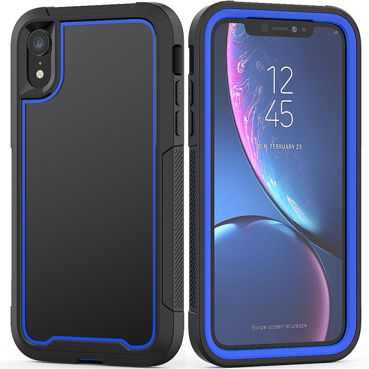 For iPhone XR Frame Series TPU + PC Dust-proof Scratch-proof Drop-proof Protective Case