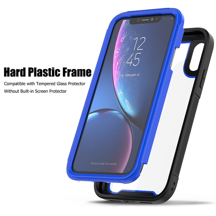 For iPhone XR Frame Series TPU + PC Dust-proof Scratch-proof Drop-proof Protective Case