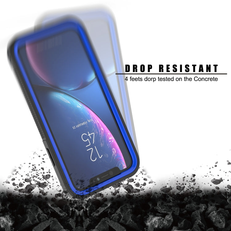 For iPhone XR Frame Series TPU + PC Dust-proof Scratch-proof Drop-proof Protective Case