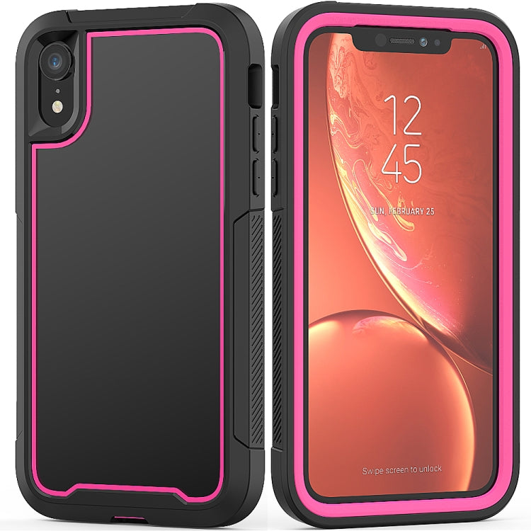 For iPhone XR Frame Series TPU + PC Dust-proof Scratch-proof Drop-proof Protective Case