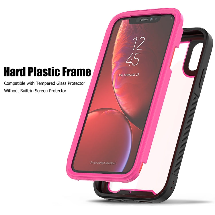 For iPhone XR Frame Series TPU + PC Dust-proof Scratch-proof Drop-proof Protective Case