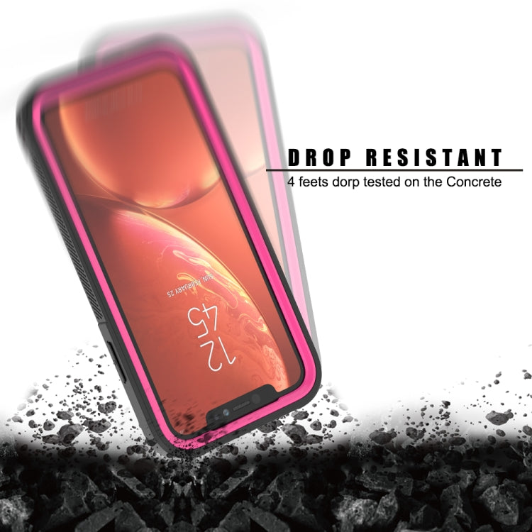 For iPhone XR Frame Series TPU + PC Dust-proof Scratch-proof Drop-proof Protective Case