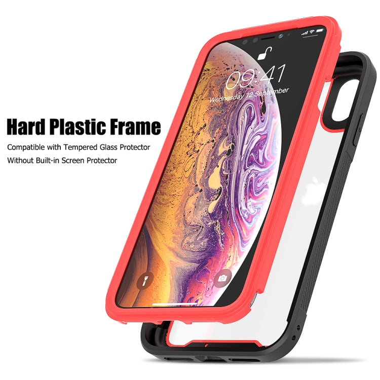 For iPhone XS Max Frame Series TPU + PC Dust-proof Scratch-proof Drop-proof Protective Case