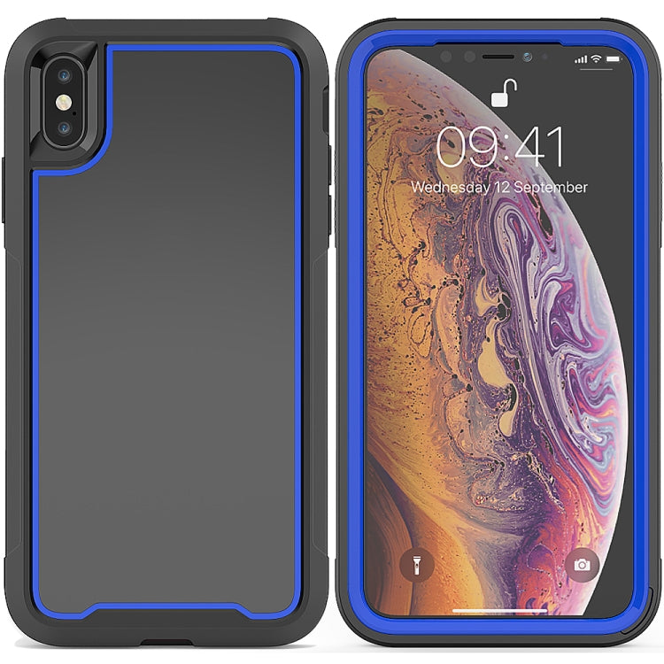 For iPhone XS Max Frame Series TPU + PC Dust-proof Scratch-proof Drop-proof Protective Case